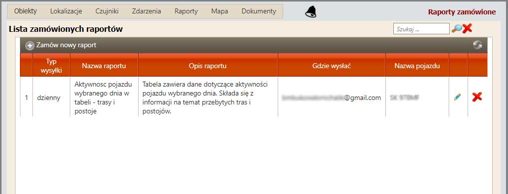 lista zamówionych raportów