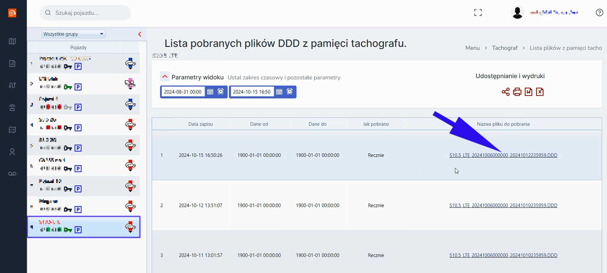 pliki DDD - wygenerowany link