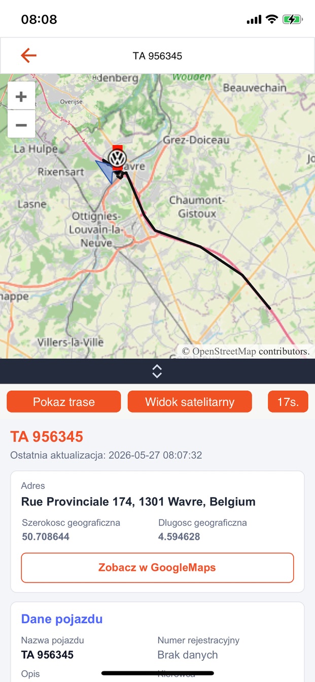pTrax – Szczegóły pojazdu